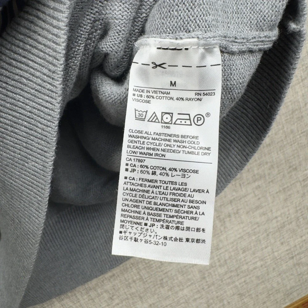 Banana Republic Mens Quarter Zip Knit‎ Sweater Medium Office Casual